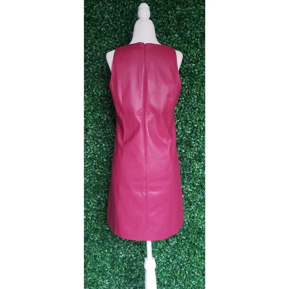 53. J.Crew Shift dress in faux leather